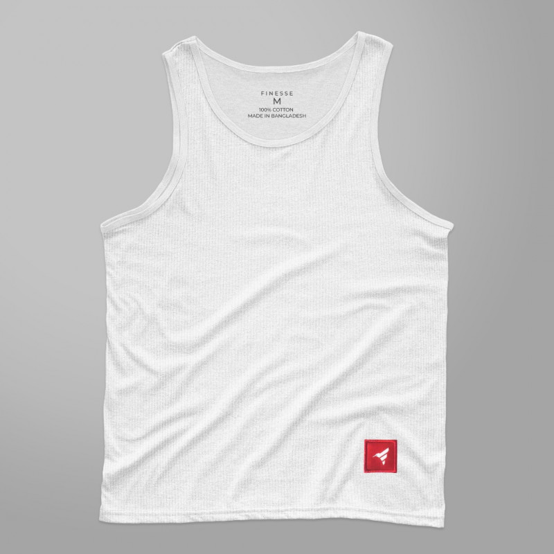 Finesse Men's Slim Fit Rib Vest Finesse