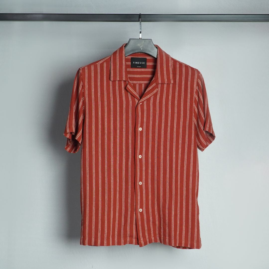 Willow Cuban Shirt - Blue Stripe main image 0